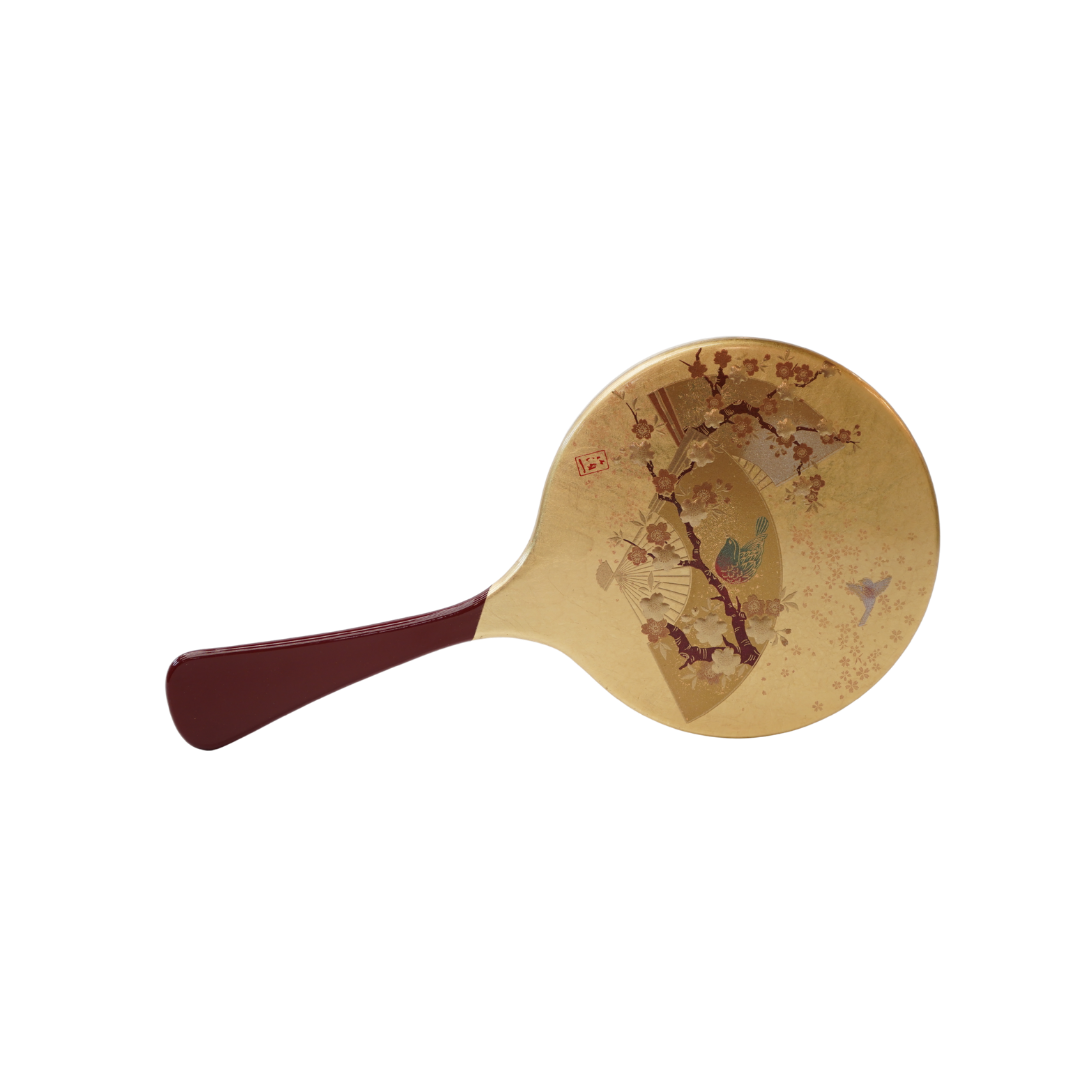 金沢箔 うららか 手鏡 Kanazawa Gold Leaf Hand Mirror – Uraraka