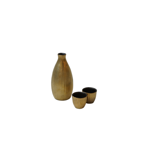 有田焼 酒器 柚子金 酒器セット Arita Ware Sake Set – Yuzu Gold