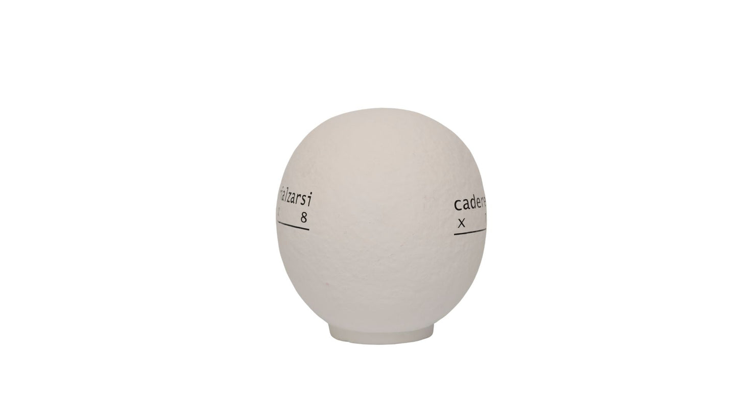 デザイナーズだるま白 5号 Designer Daruma – White, Size 5