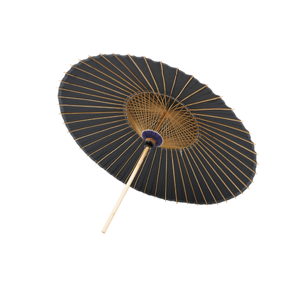 大番傘 黒 48本骨 Large Bangasa Umbrella – Black (48 Ribs)