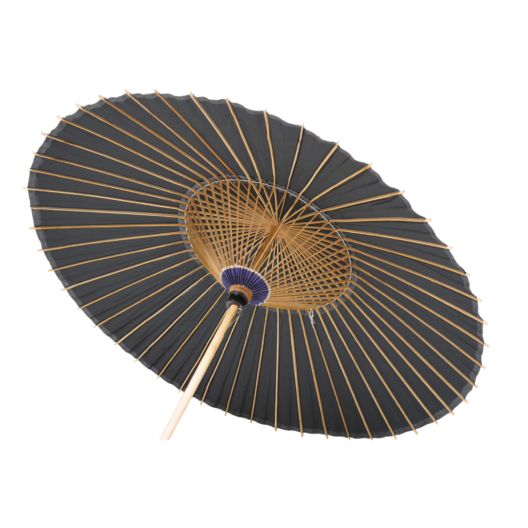 大番傘 黒 48本骨 Large Bangasa Umbrella – Black (48 Ribs)
