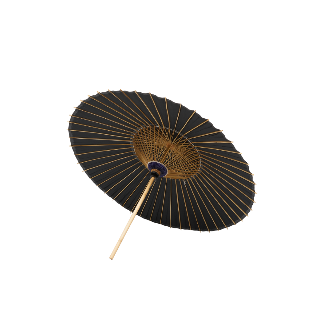 大番傘 黒 48本骨 Large Bangasa Umbrella – Black (48 Ribs)