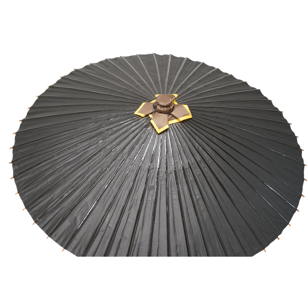 大番傘 黒 48本骨 Large Bangasa Umbrella – Black (48 Ribs)