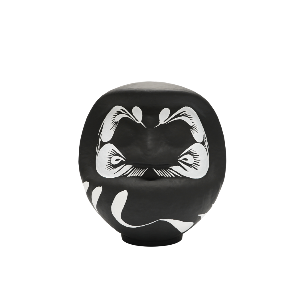 デザイナーズだるま黒 7号 Designer Daruma – Black, Size 7