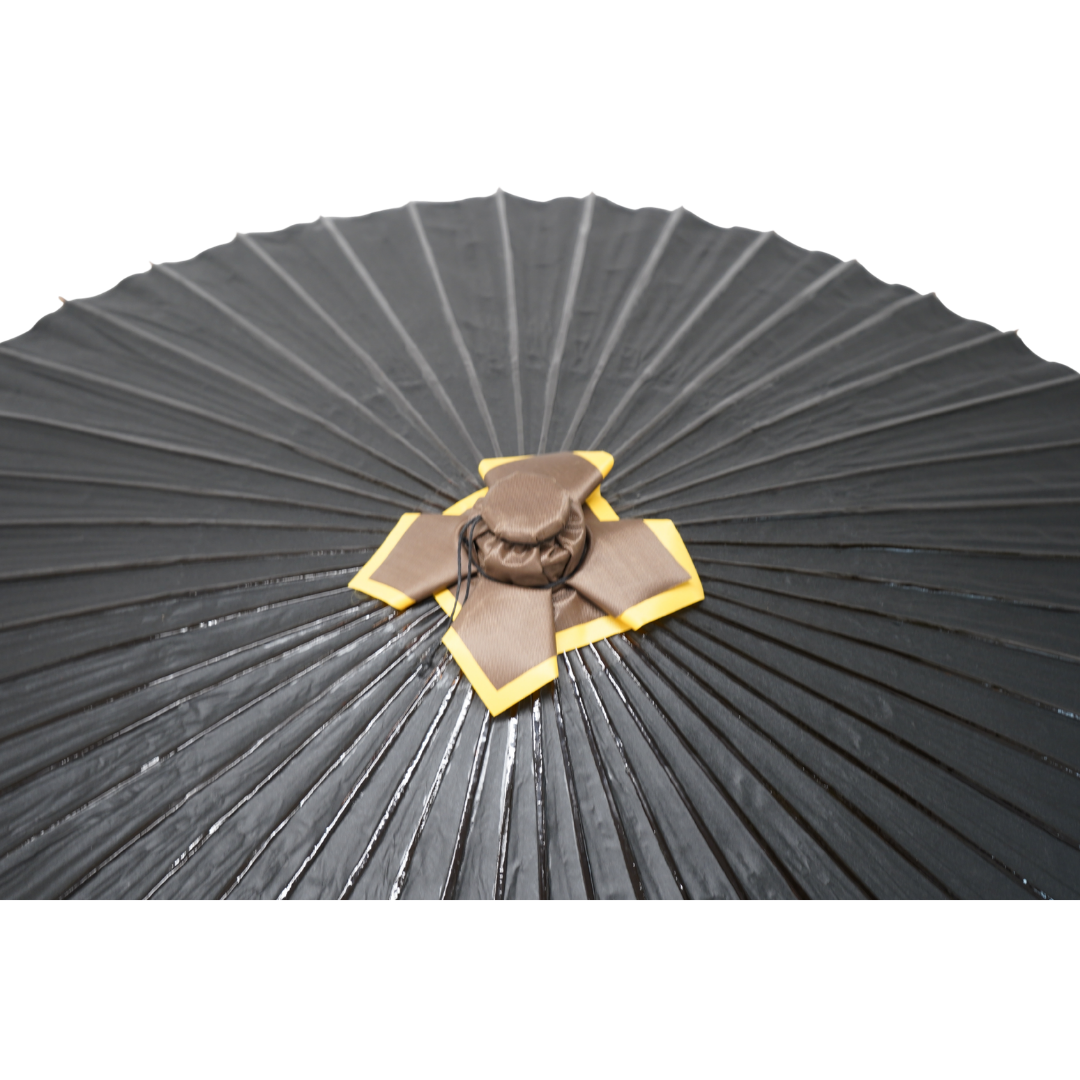 大番傘 黒 48本骨 Large Bangasa Umbrella – Black (48 Ribs)