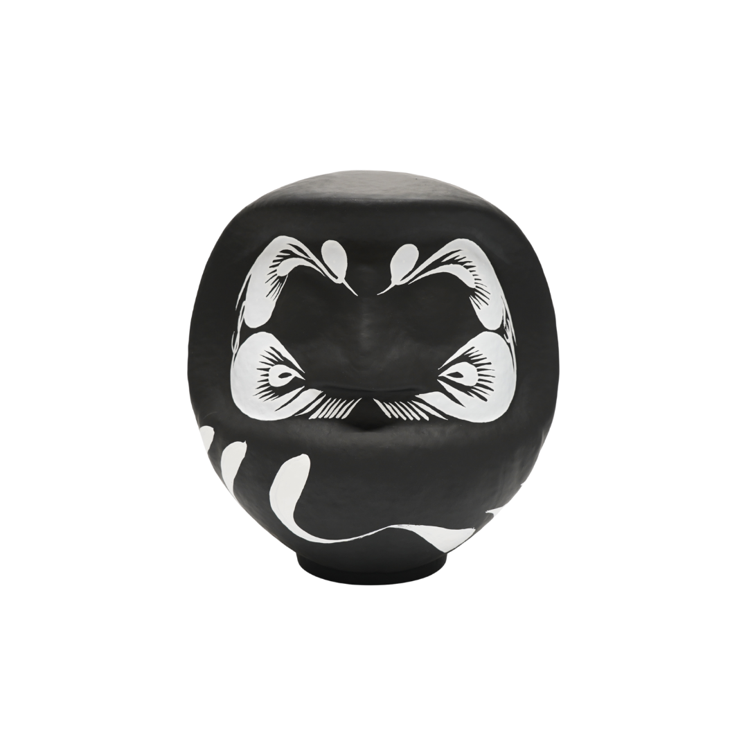 デザイナーズだるま黒 7号 Designer Daruma – Black, Size 7