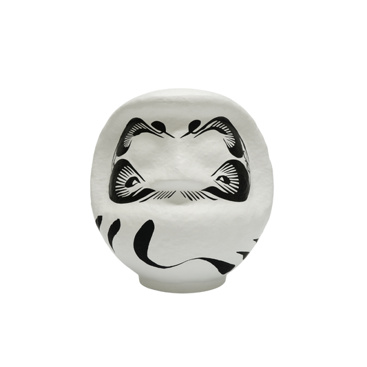 デザイナーズだるま白 5号 Designer Daruma – White, Size 5
