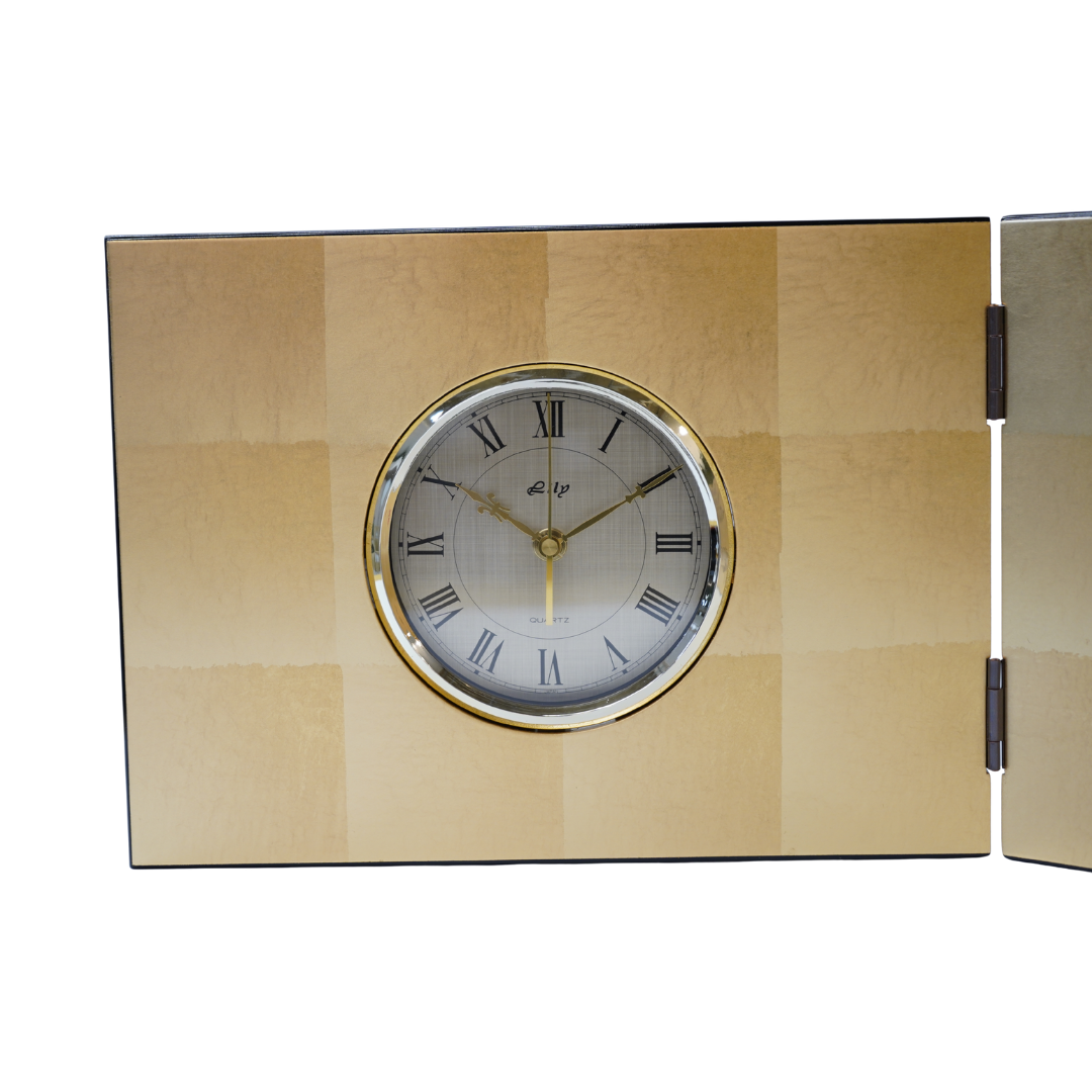 花見鳥 屏風時計 Hanami Tori Folding Screen Clock
