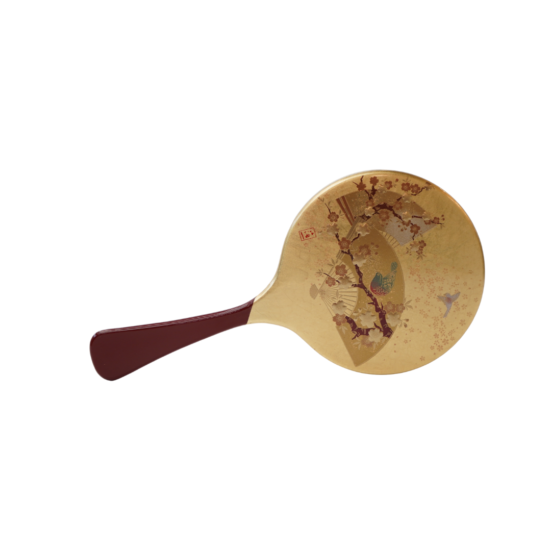 金沢箔 うららか 手鏡 Kanazawa Gold Leaf Hand Mirror – Uraraka