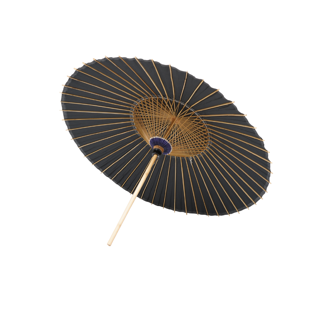 大番傘 黒 48本骨 Large Bangasa Umbrella – Black (48 Ribs)